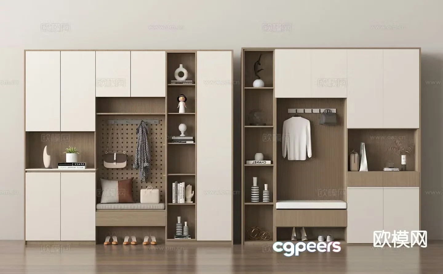 Entrance shoe cabinet Entry shoe cabinet 3D model