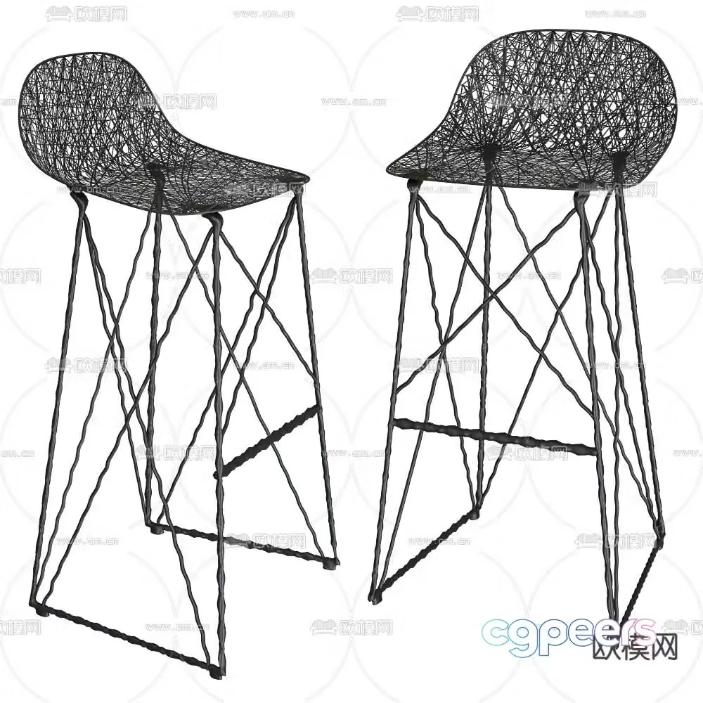 Moooi bar chair 3d model
