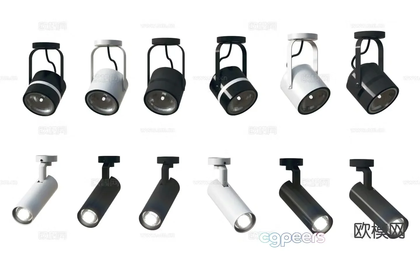 Modern downlight spotlight 3d model