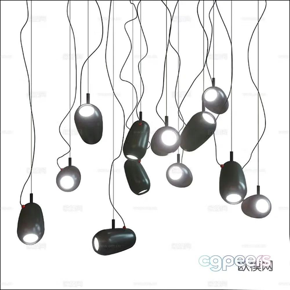 Lamps Chandelier Decorative Lights 3D Model