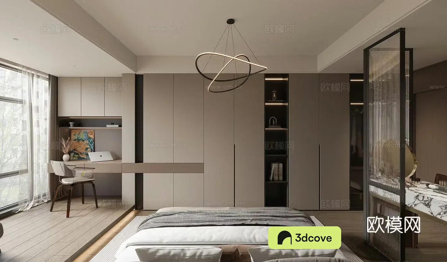 Modern wardrobe 3d model