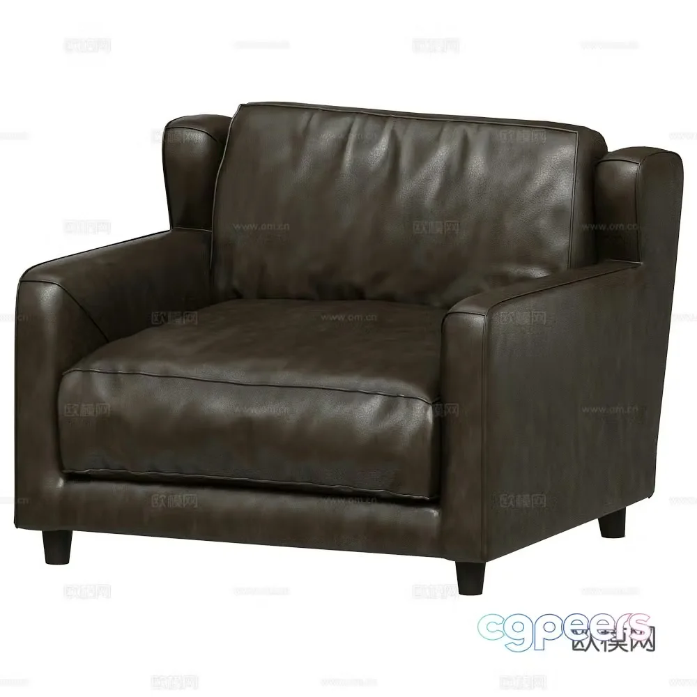 Single sofa 3d model