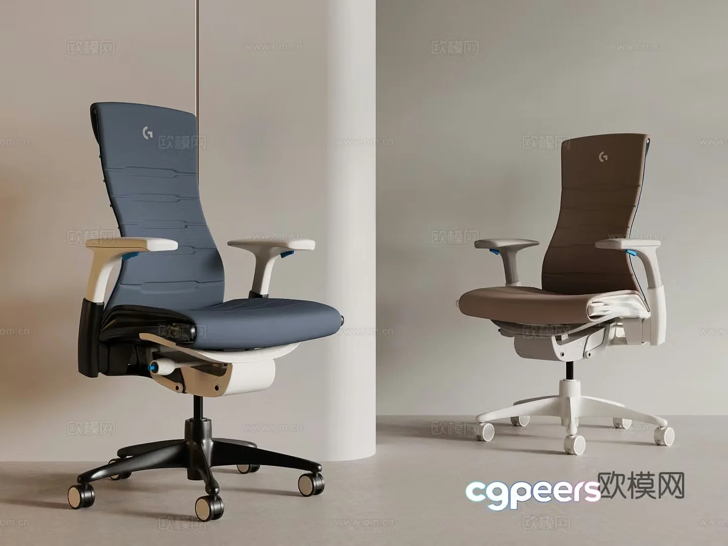 Modern office chair 3d model