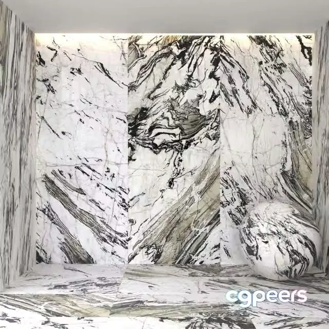 3ds Max Free – Explosion black marble