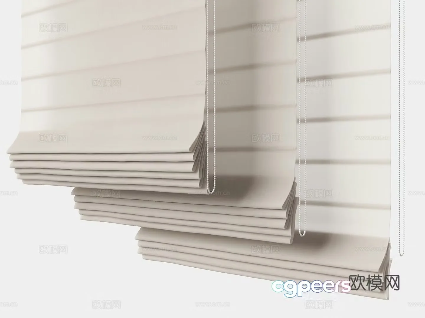 Modern office roller blinds floor-to-ceiling window roller blinds dreamy roller blinds Japanese roller blinds roller blinds curtains 3d model