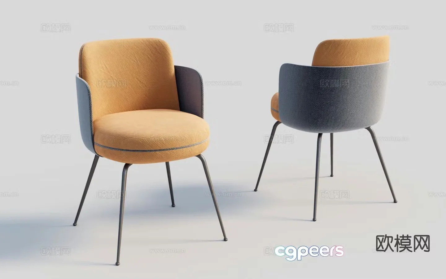 Chair Single Chair Dining Chair Leisure Chair 3d model