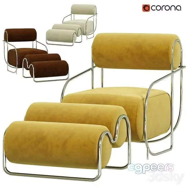 3ds Max Free – Italian luxury relax chair