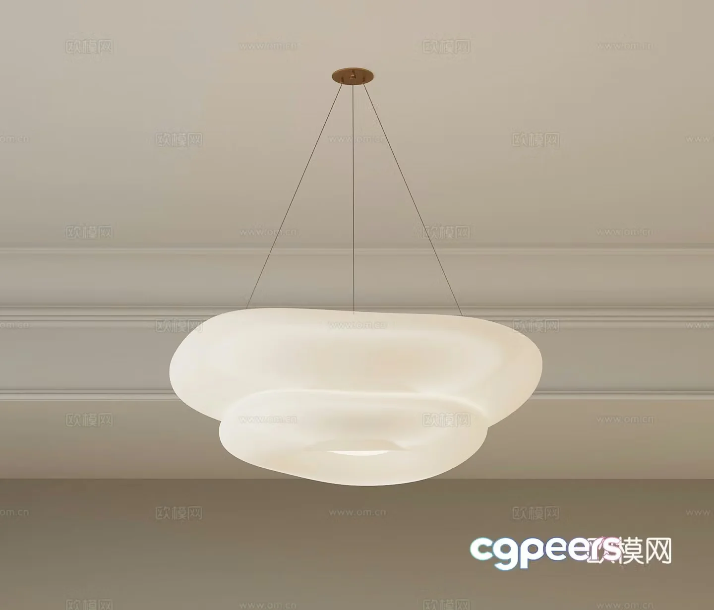 Ceiling lamp Modern cream air ceiling lamp Decorative lamp 3d model