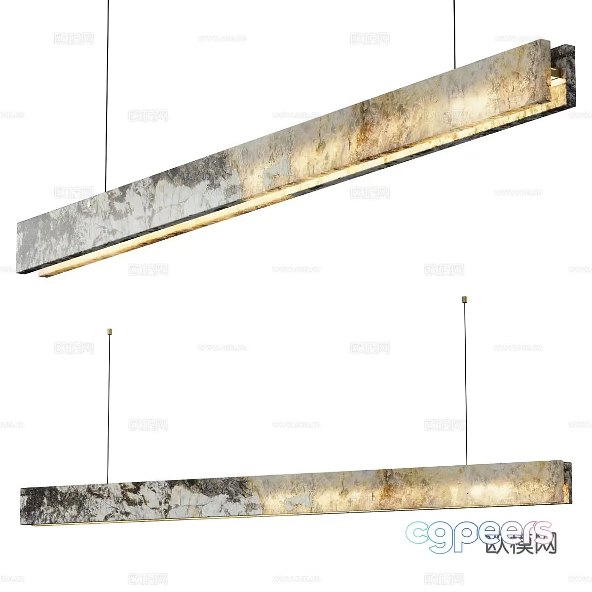 Gold Light Fixture 3D Model – 11335 – CORONA Render