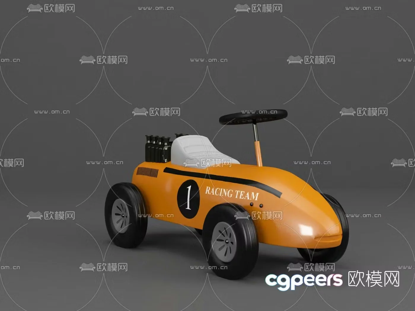 Modern children’s toy car 3d model