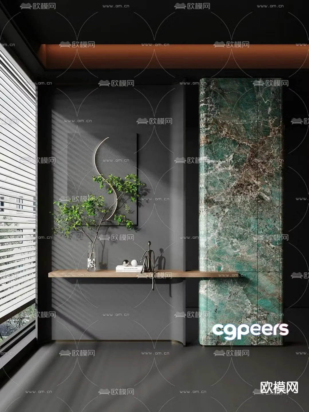 Modern entrance decorative entrance 3D model