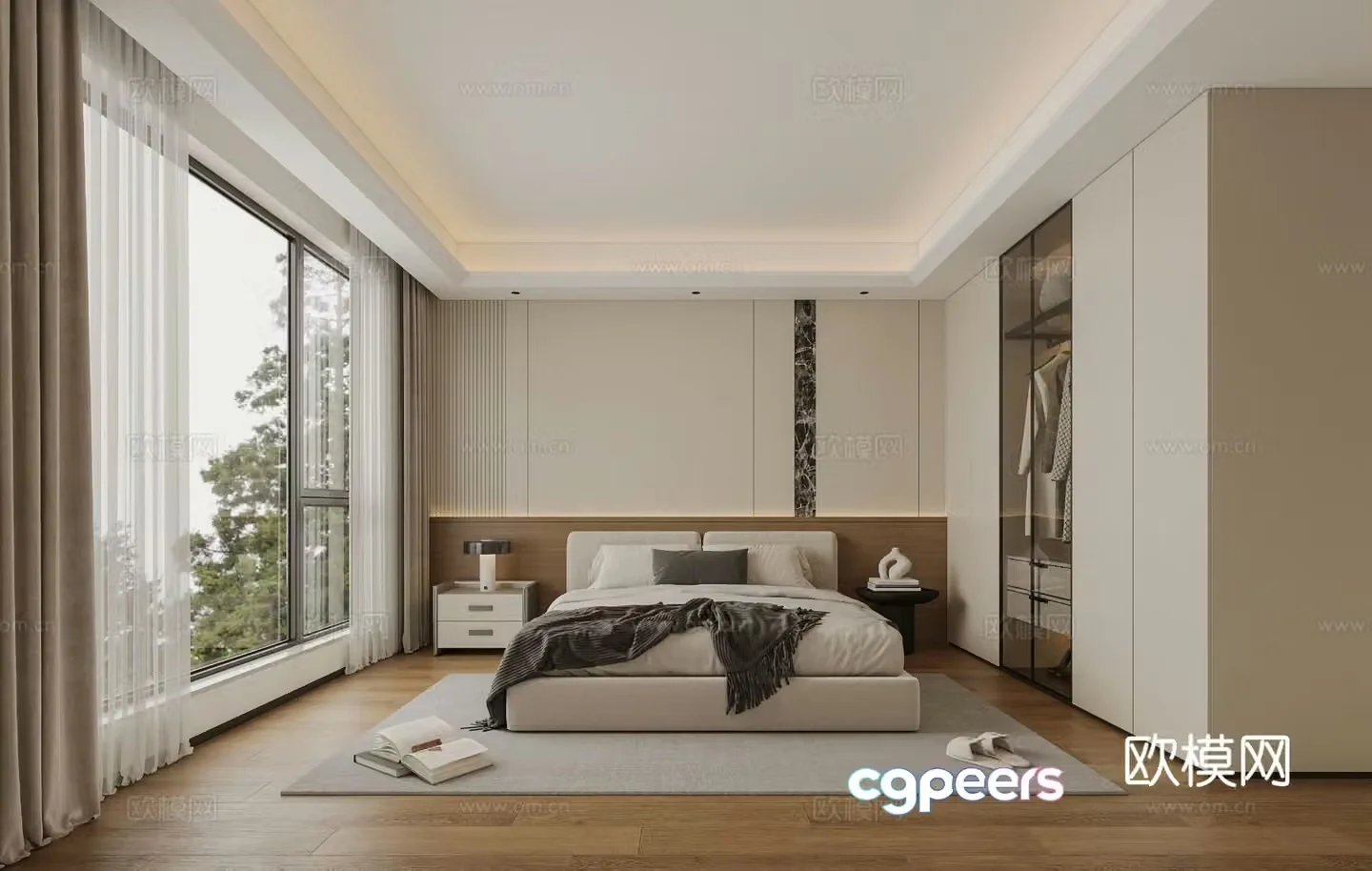 Modern bedroom 3d model