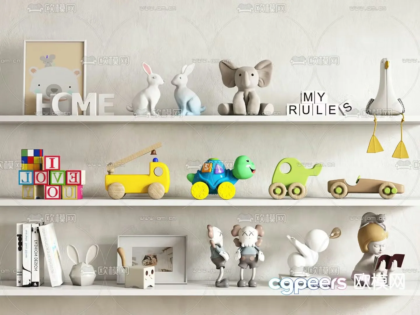 Children’s decorations toys dolls 3d model