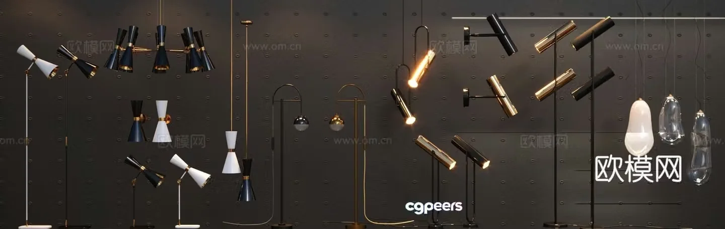 Lamp Floor lamp Table lamp Wall lamp Special-shaped lamp 3D model