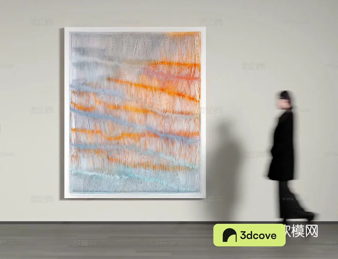 Modern art hanging painting oil painting photo frame woman