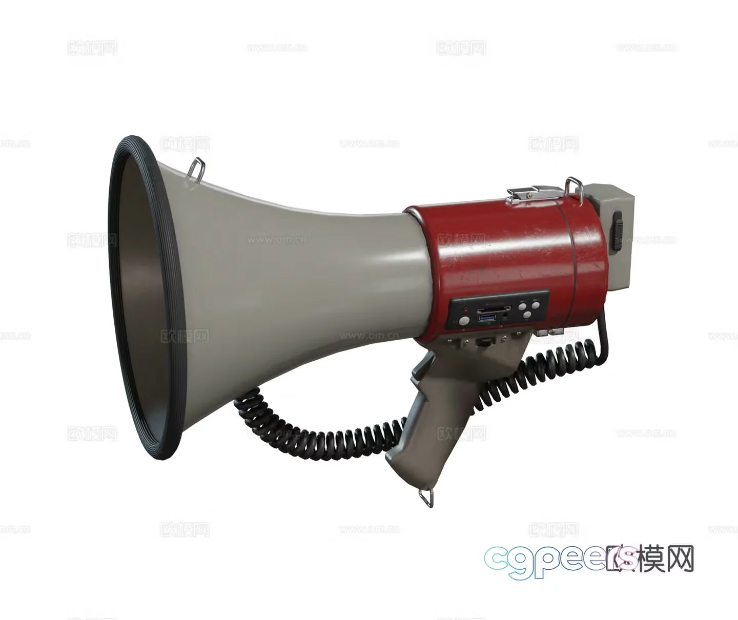 Modern vendors sell speakers loudspeaker advertising hawking speaker combination 3D model