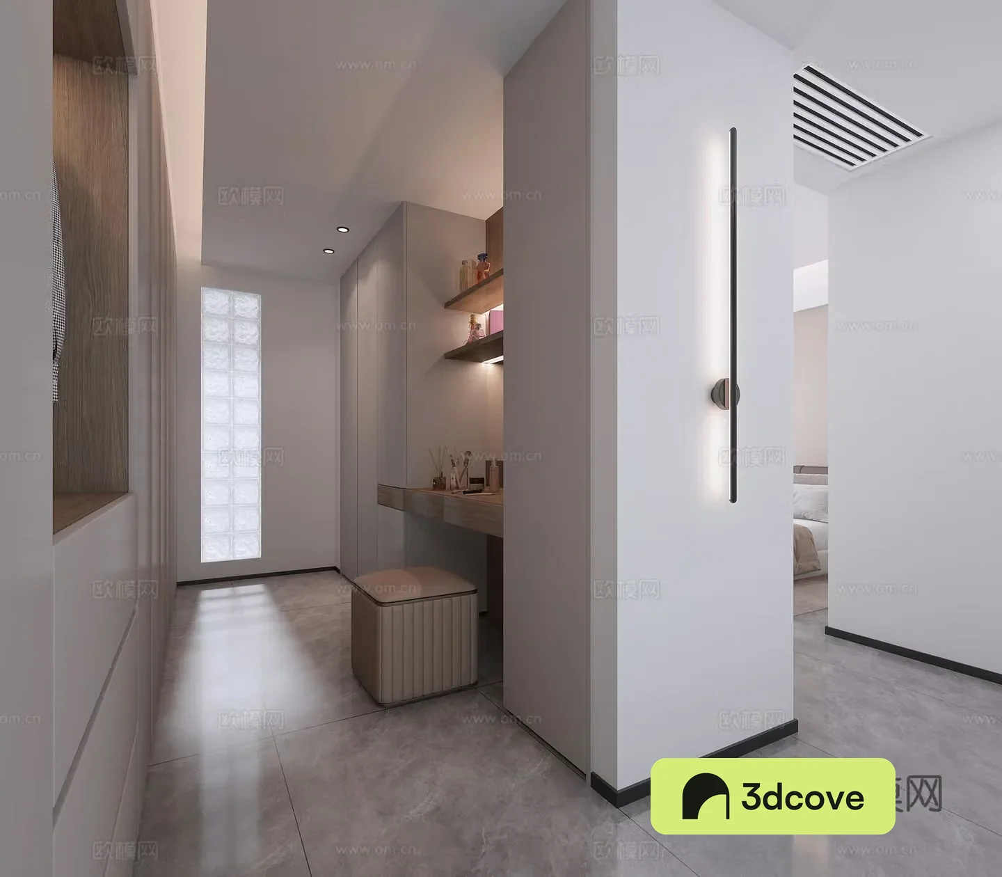 Modern cloakroom