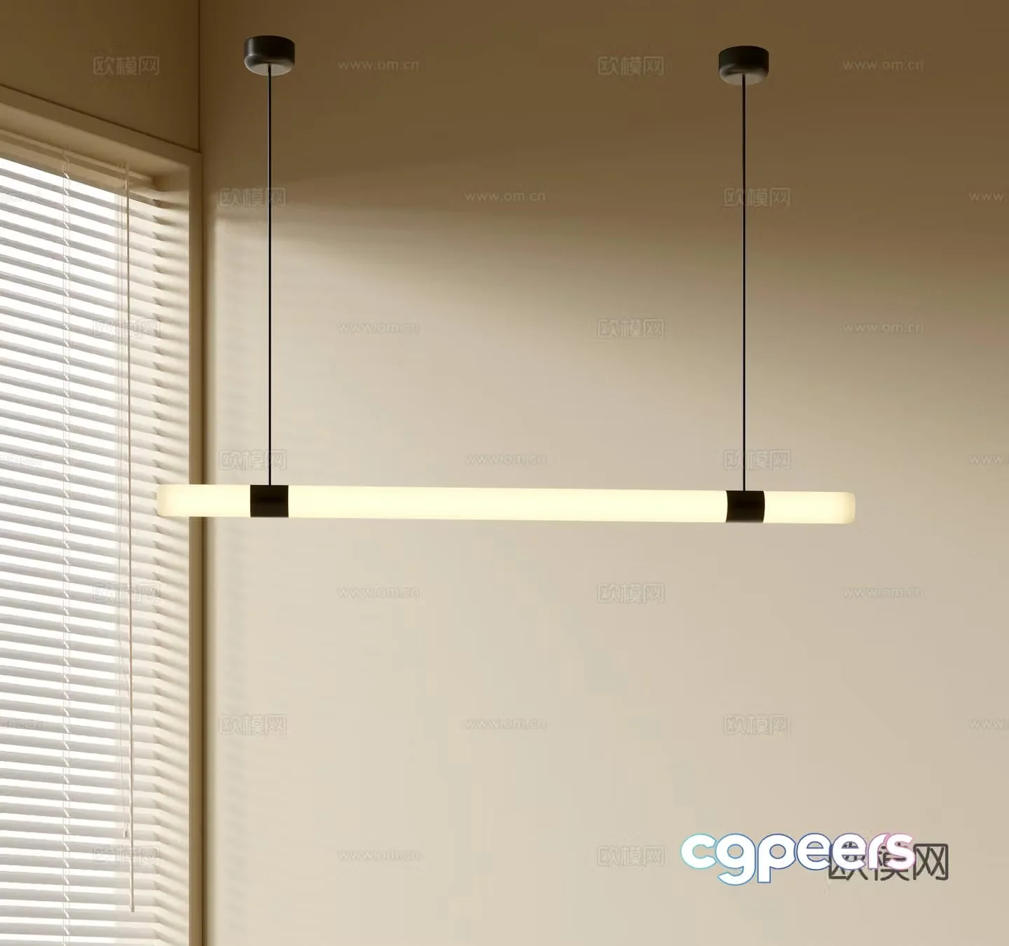 Modern simple chandeliers Nordic style chandeliers Mediterranean style chandeliers Study lamp combination Restaurant lamp 3D model