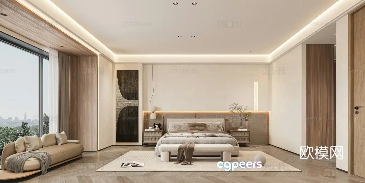 3D model of Jingjifeng bedroom