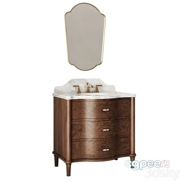 3ds Max Free – Valerie Single Vanity by Soho Home
