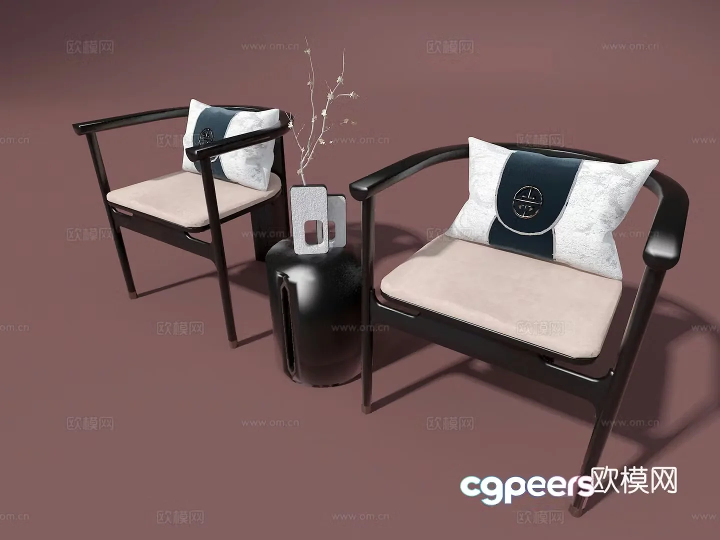 Single sofa chair 3d model