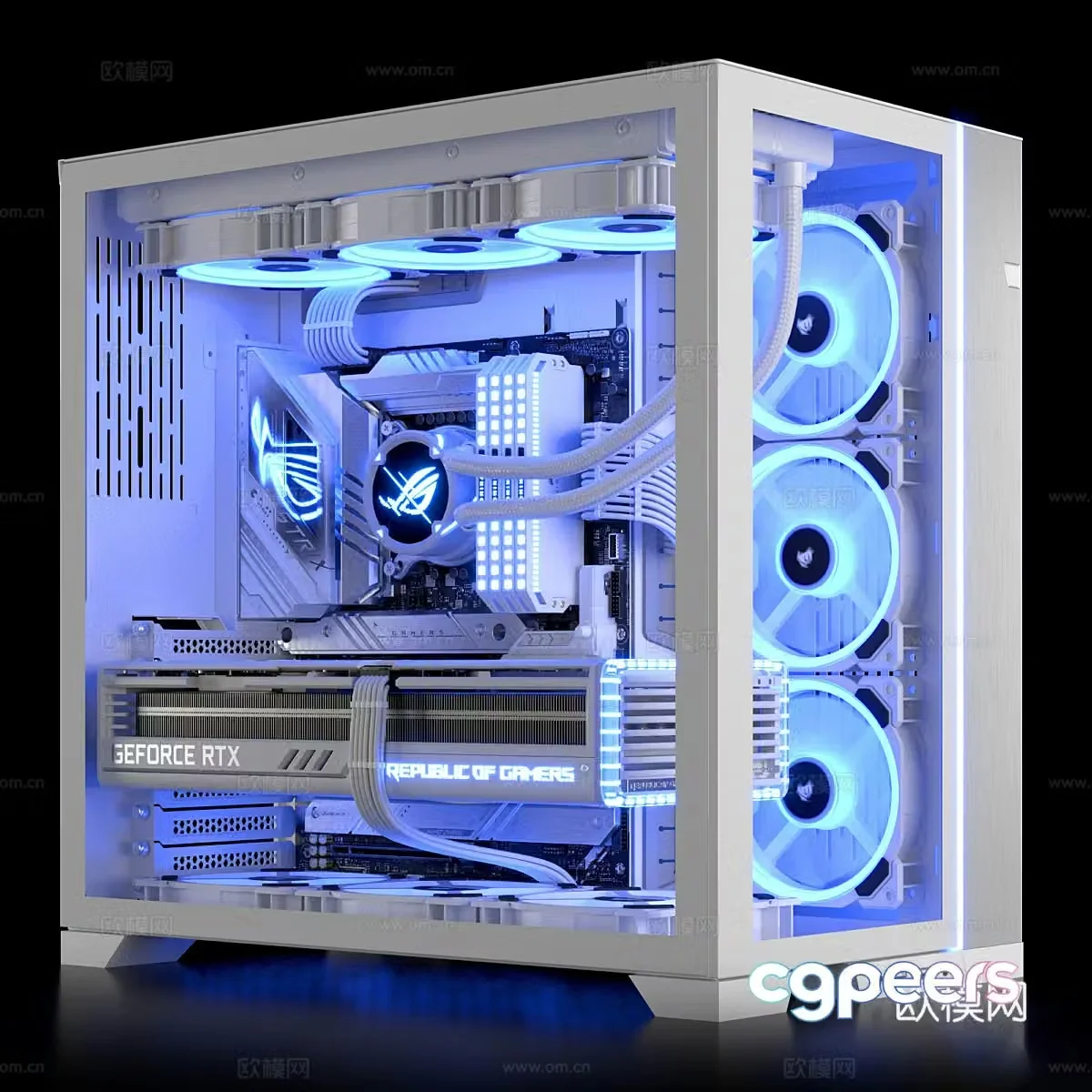 Computer host 3d model