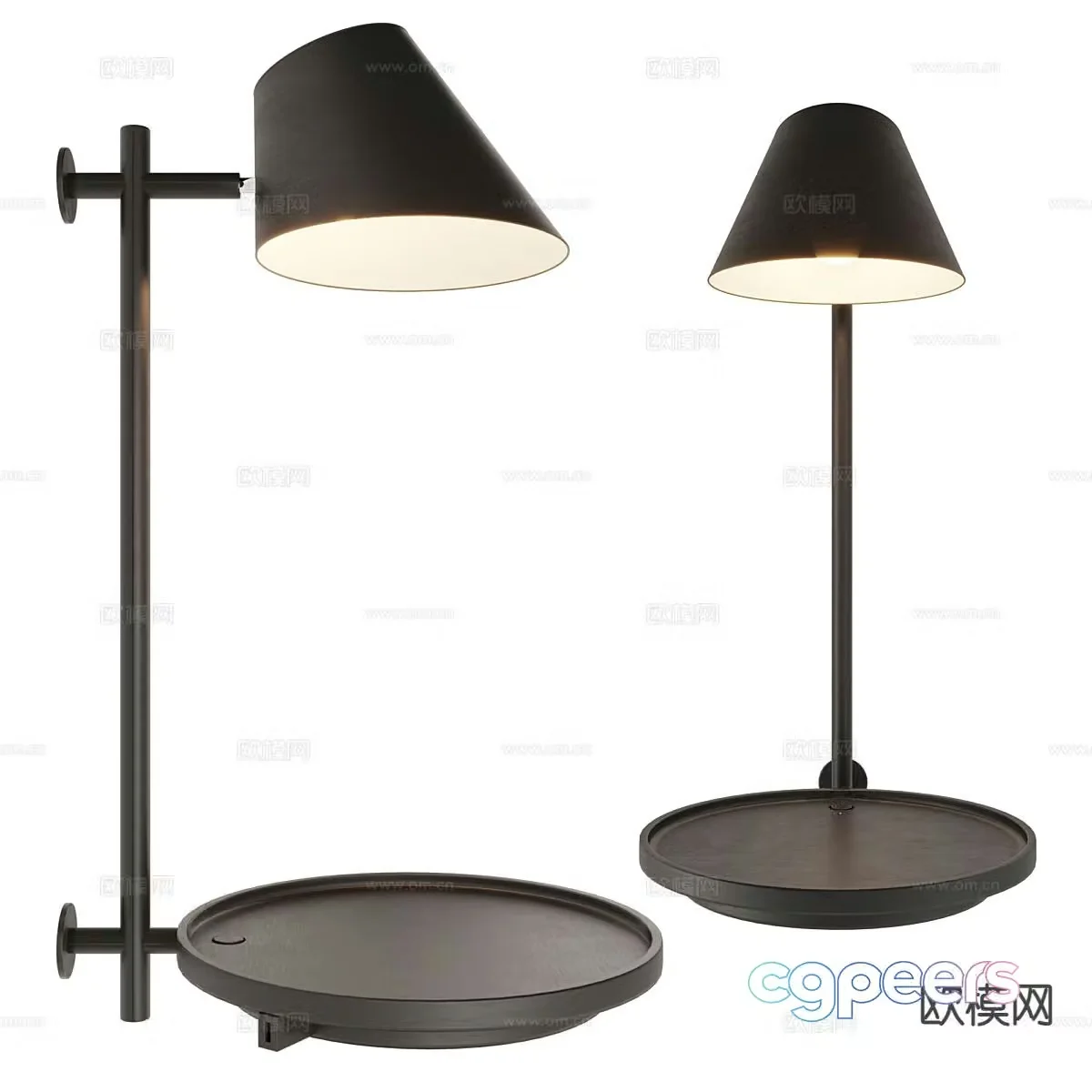 Modern desk lamp 3d model