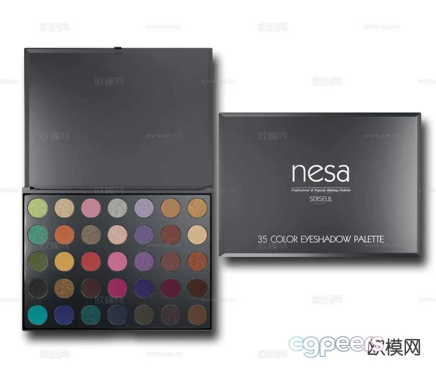 Cosmetics eyeshadow 3d model