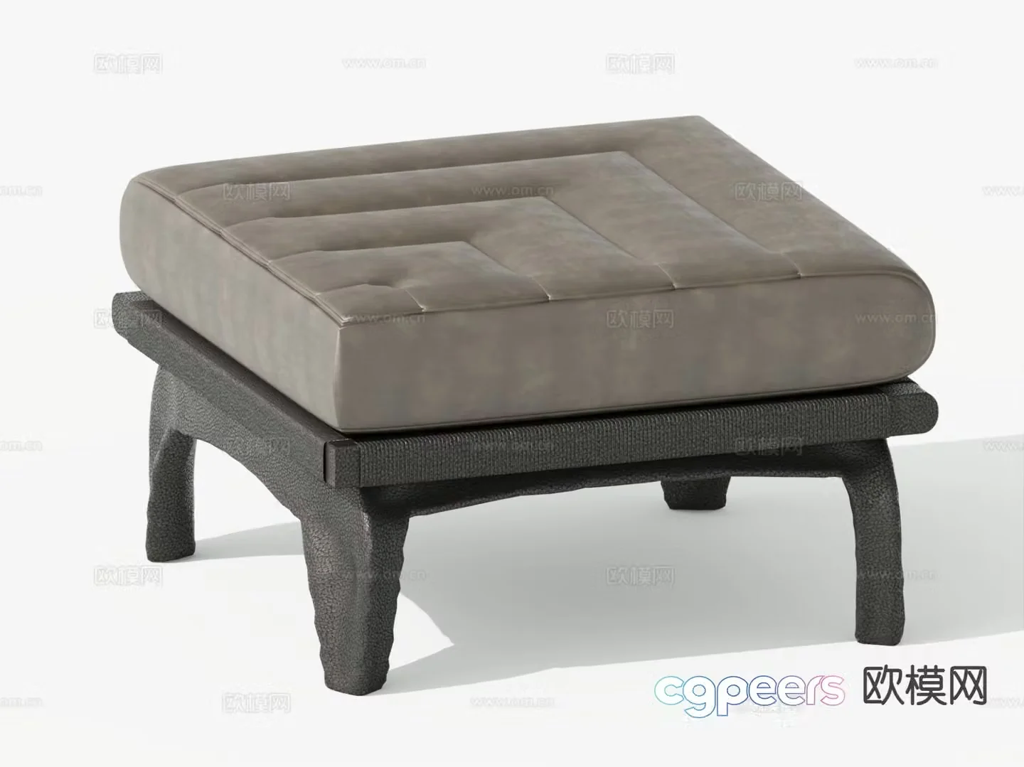 Stool shoe changing stool low stool 3d model