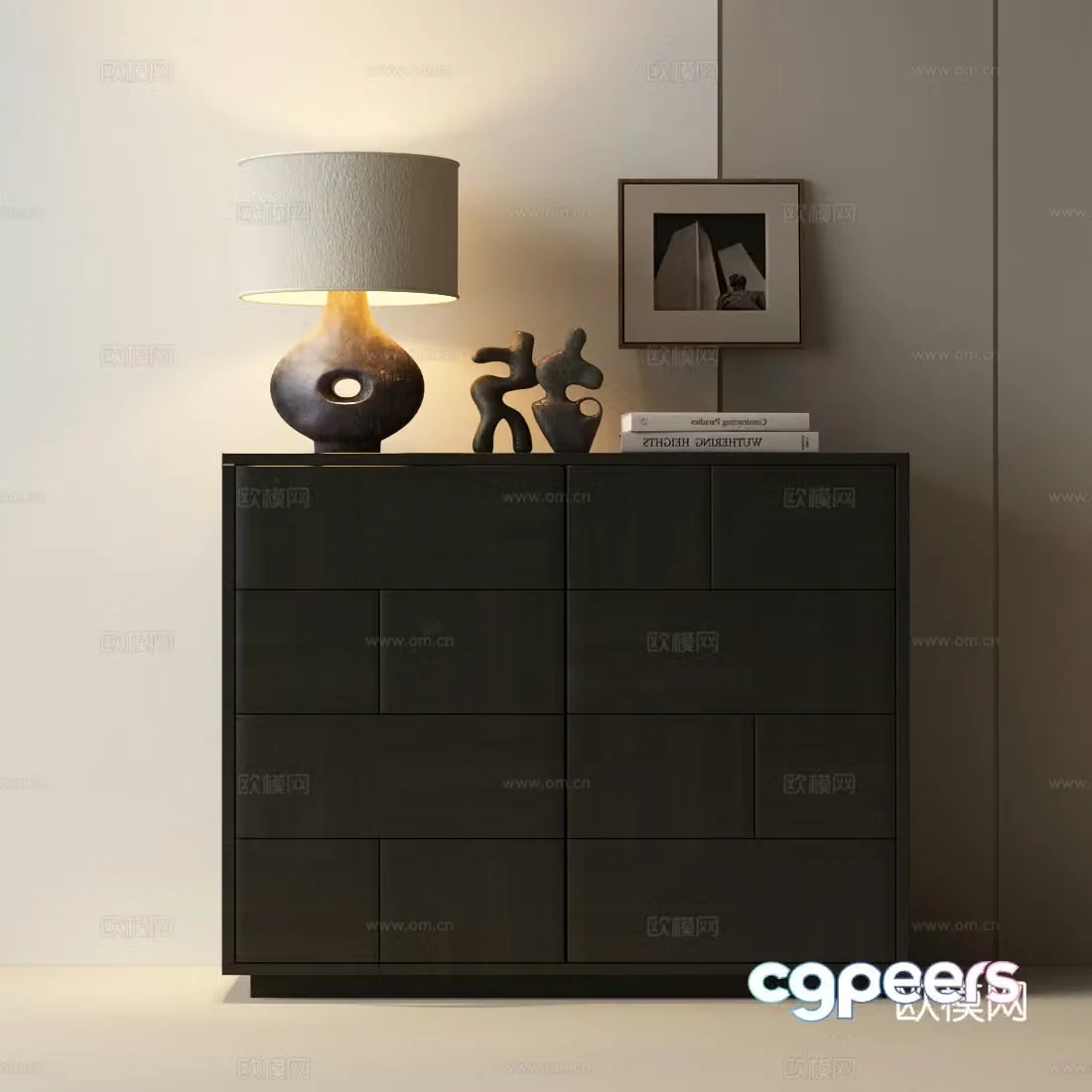Modern chest of drawers Italian chest of drawers Modern Italian entrance cabinet Modern side cabinet Italian chest of drawers Decorative 3D model