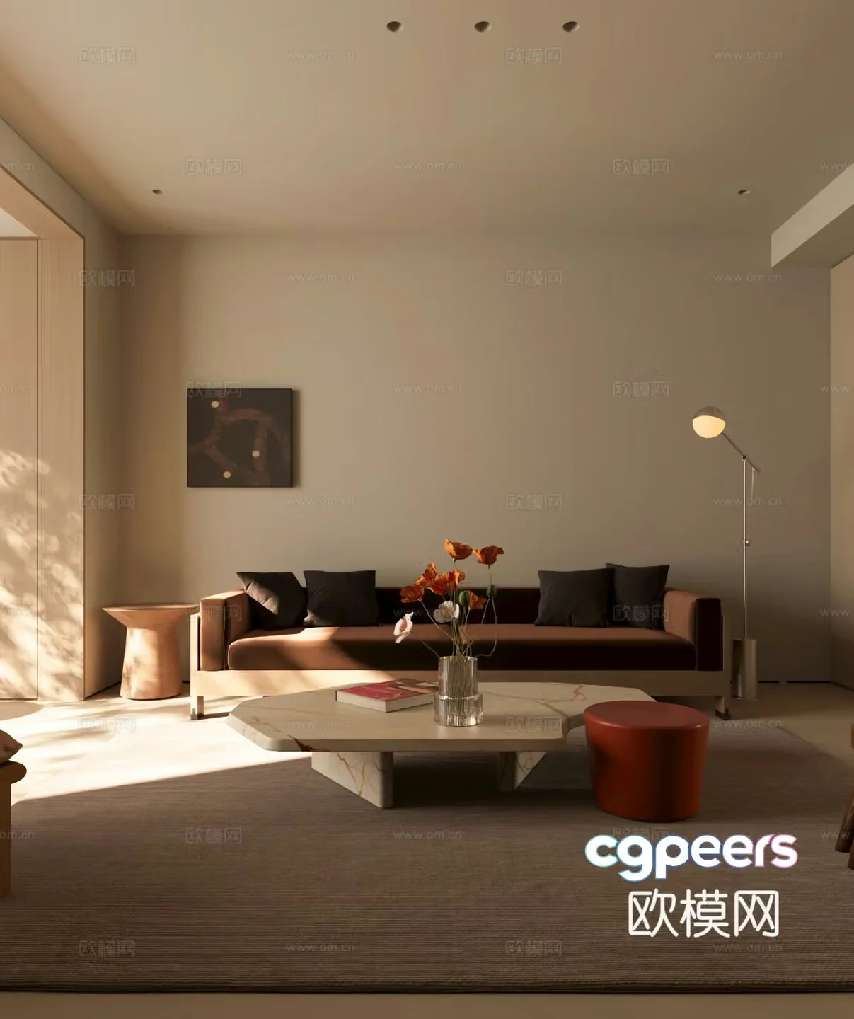 Modern living room 3d model