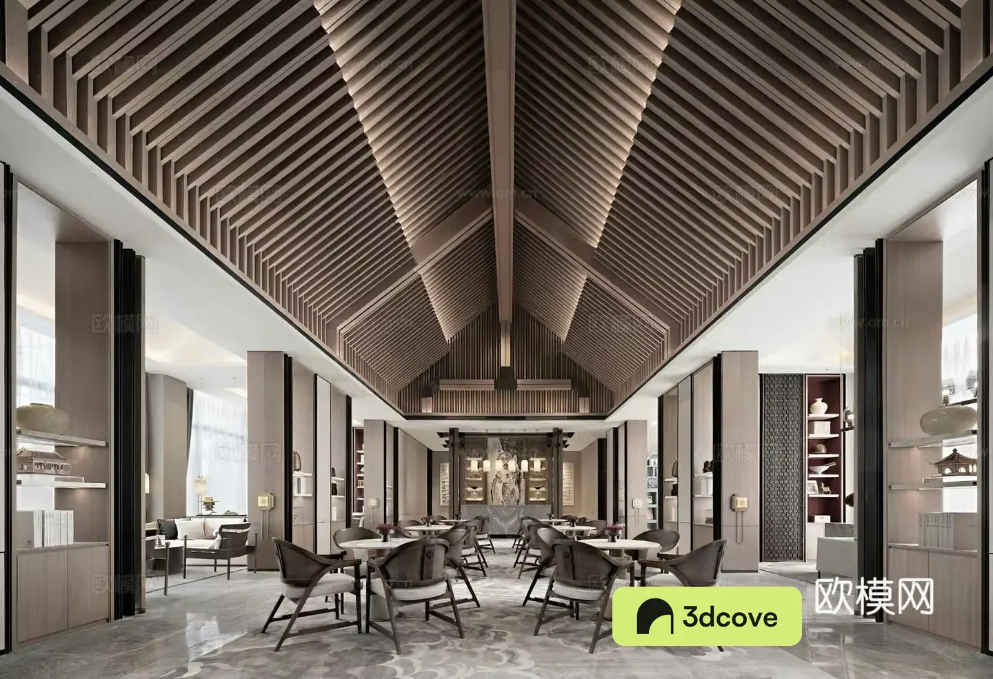 New Chinese sales office Chinese restaurant club banquet hall hotel restaurant sales office