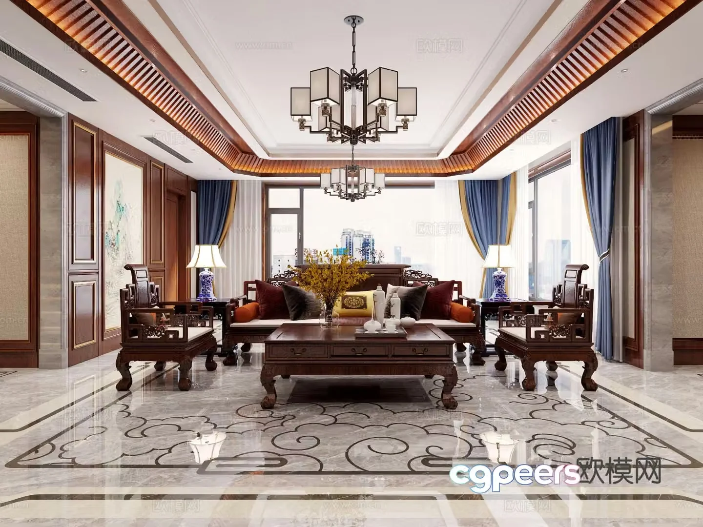 New Chinese restaurant 3D model