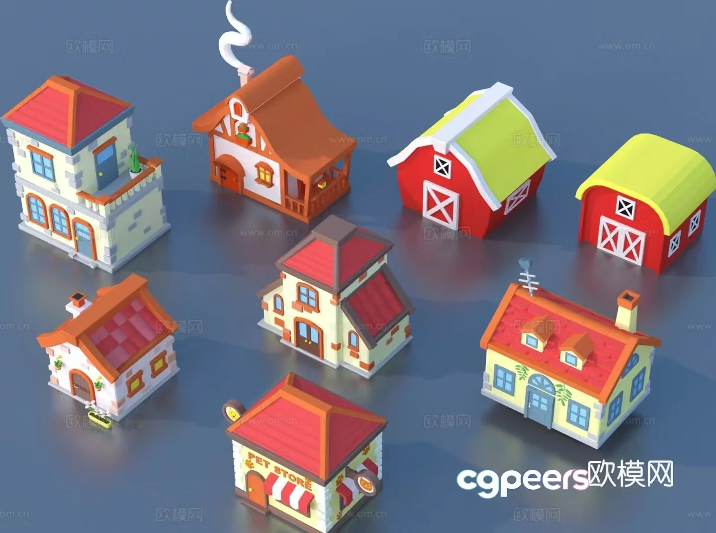 Cartoon construction toy sketch 3d model