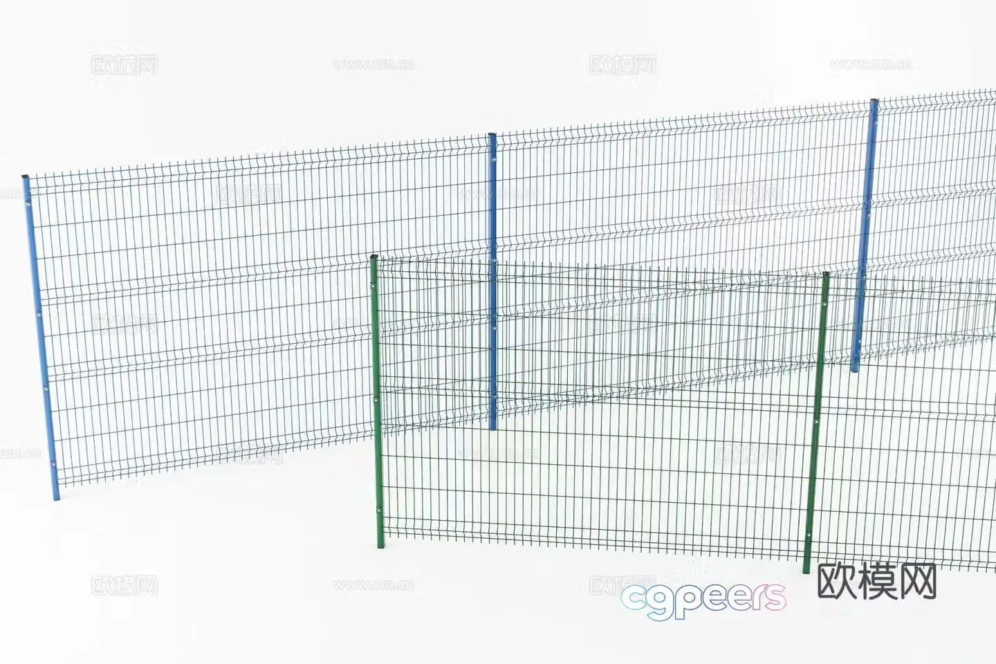 Railing Fence 3d Model