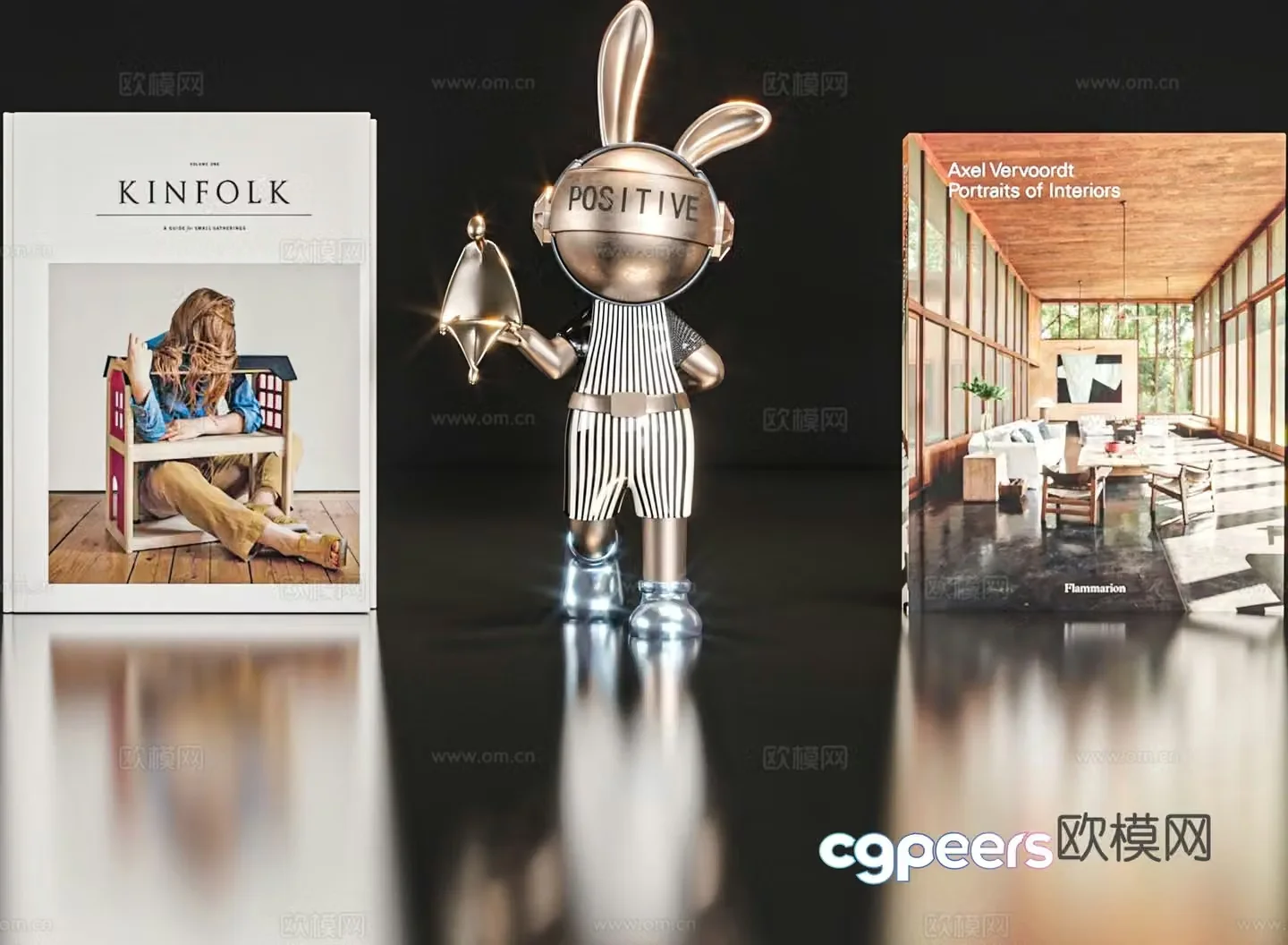 Books Decoration Ornaments 3d model