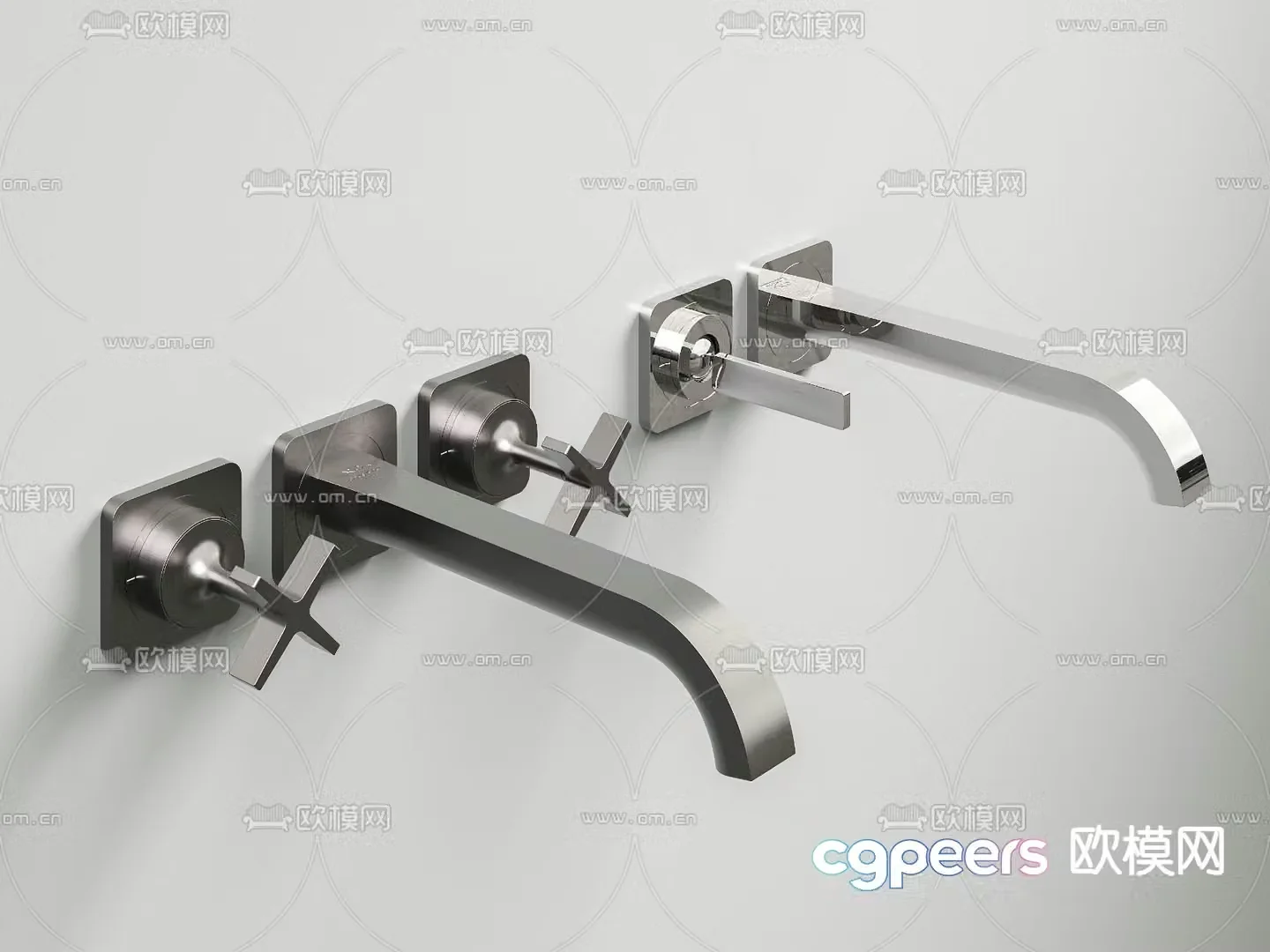 Faucet wall drain faucet 3d model