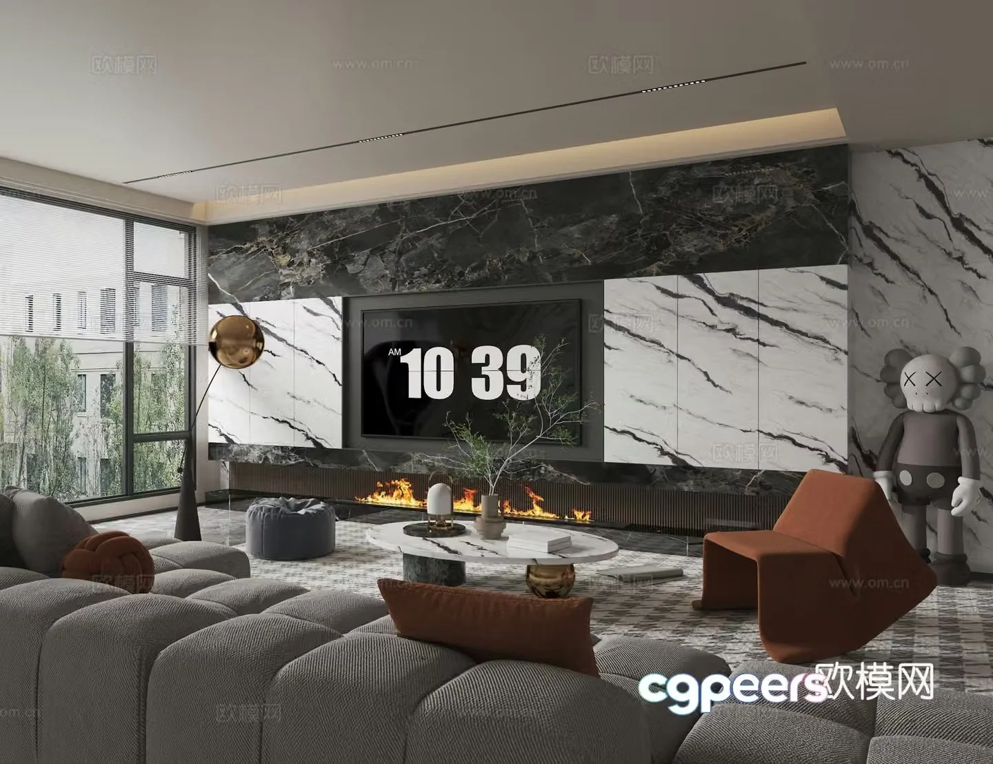 Modern living room 3d model