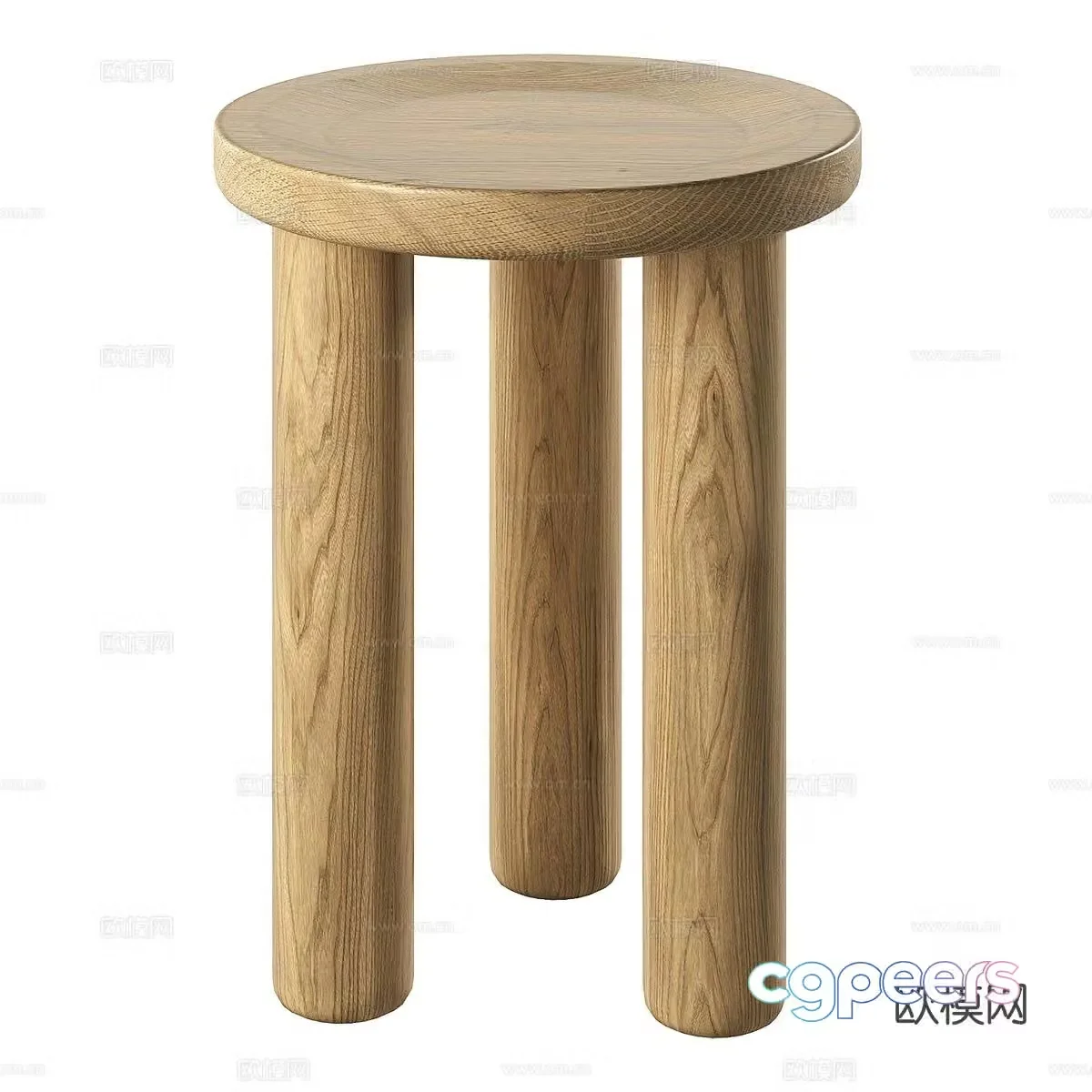 Round table angle table side table 3D model