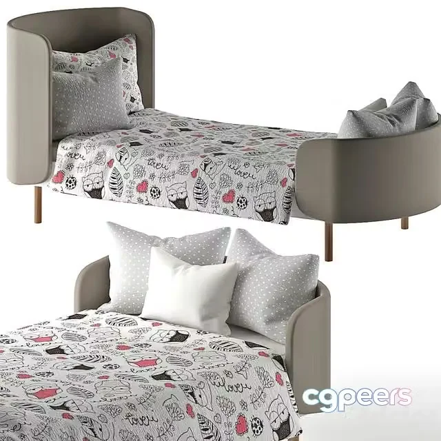 3ds Max Free – Ellipse Kidi soft bed