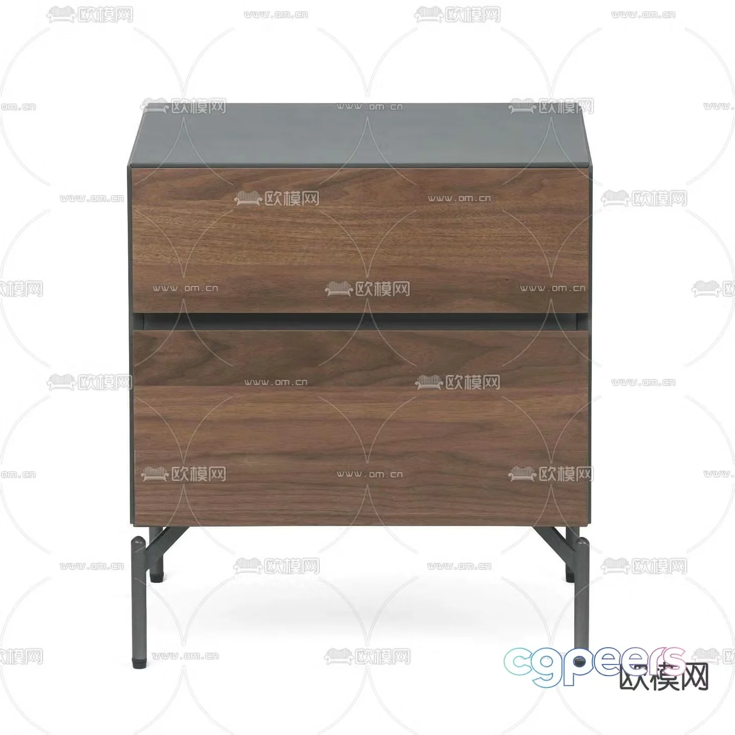 Drawer bedside table 3d model