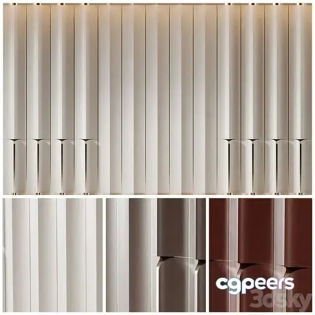 3ds Max Free – Decorative wall panels #1