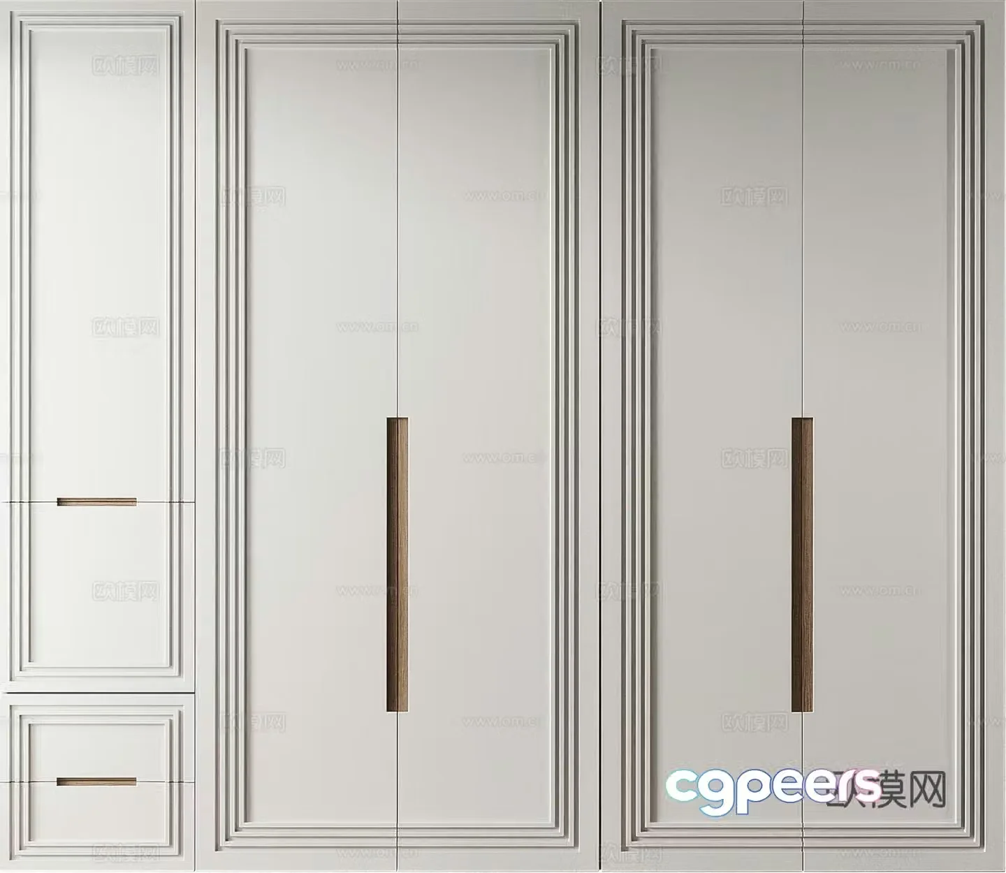 Modern wardrobe 3d model