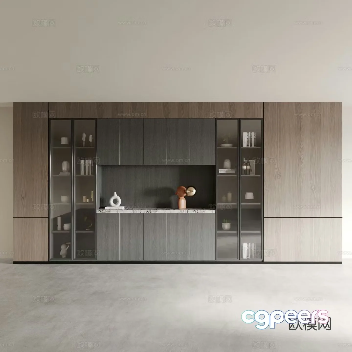 Sideboard wine cabinet 3d model