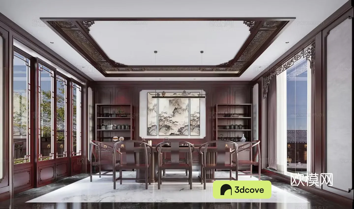 Chinese -style tea room