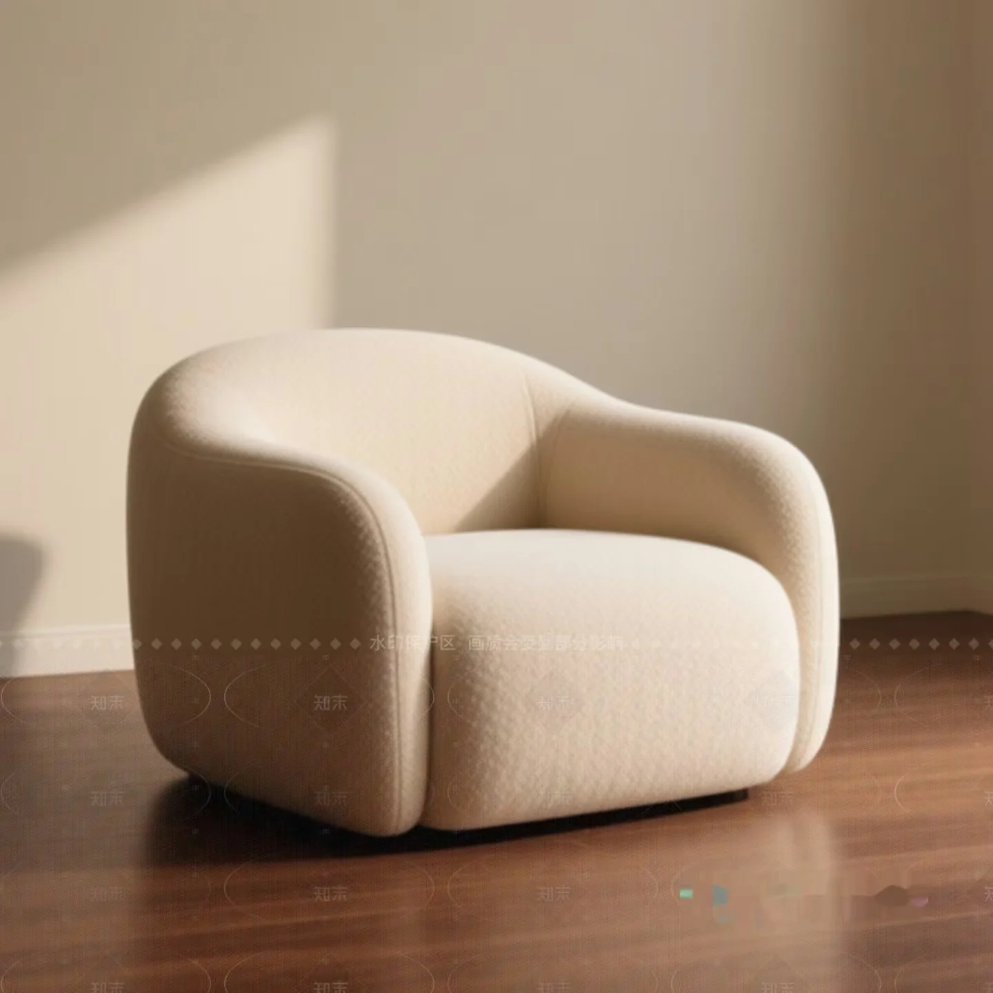 Modern Beige Chair 3D Model – 13723 – VRAY Render