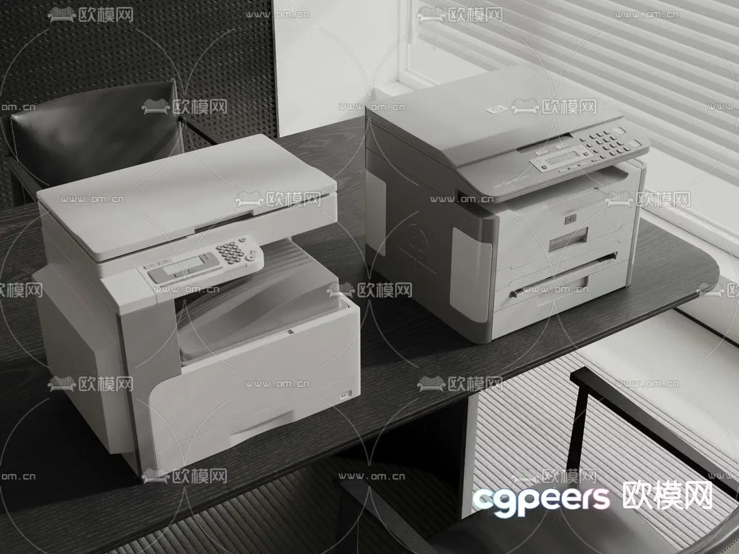 printer copier scanner 3d model