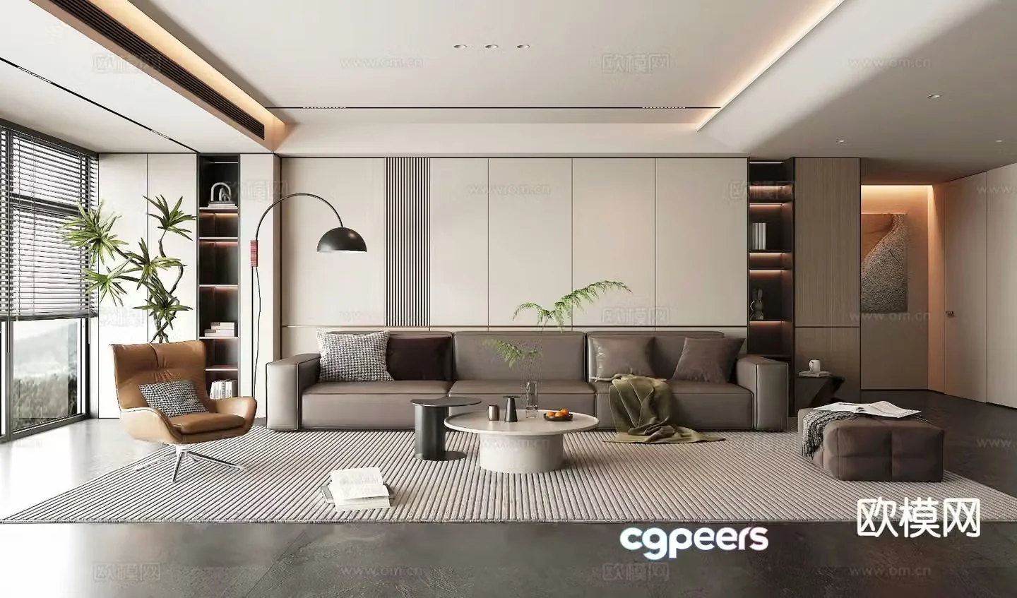 Italian living room 3d model