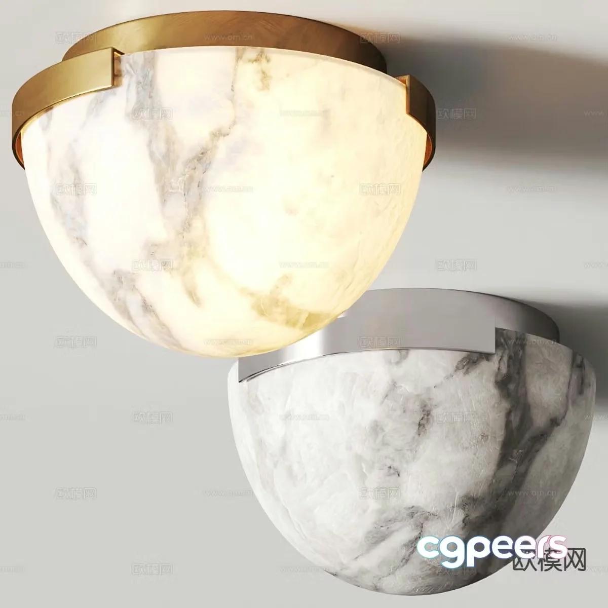 Light luxury ceiling lamp 3D model