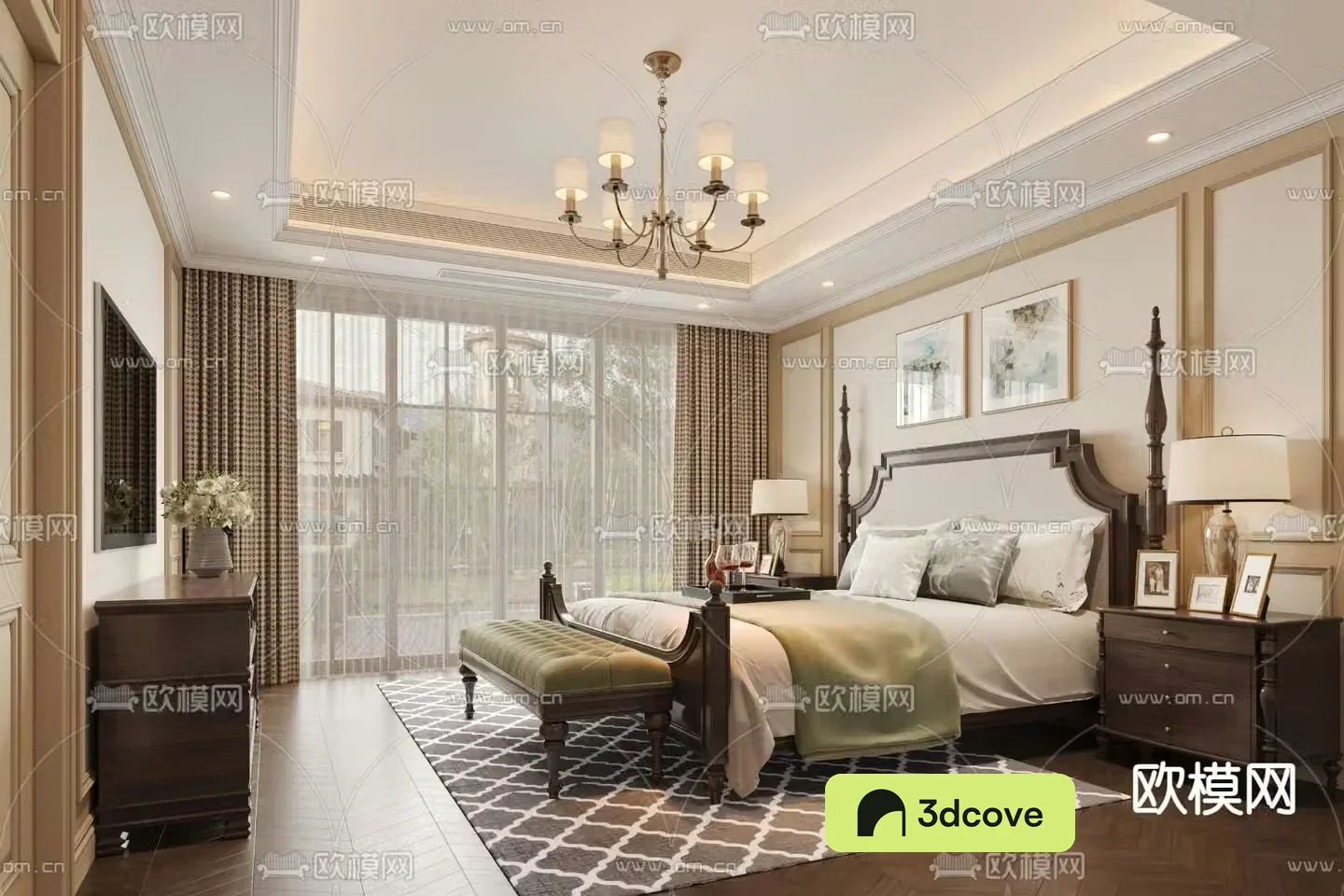 American style bedroom master room